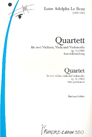 Streichquartett op.34  für zwei Violinen, Viola und Violoncello  Partitur und Stimmen