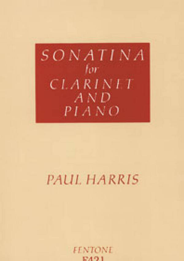Sonatina&nbsp;&nbsp;for clarinet and piano&nbsp;&nbsp;