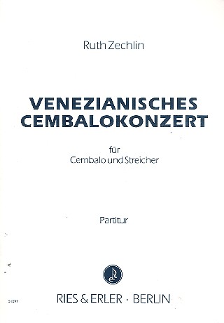 Venezianisches Cembalokonzert  für Cembalo und Streichorchester  Partitur
