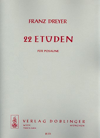 22 Etüden für Posaune    