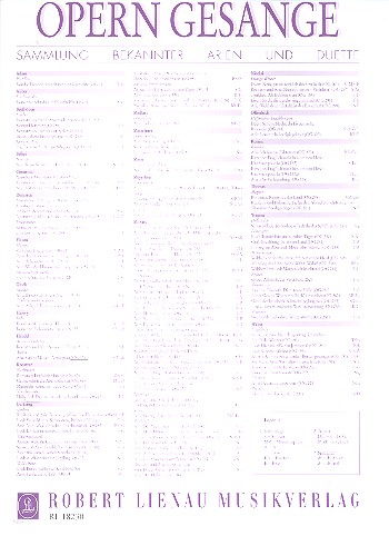 Grüne Matten  aus Alcina  für Gesang und klavier  