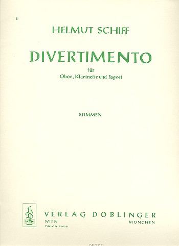 DIVERTIMENTO FUER OBOE, FAGOTT  UND KLARINETTE,  STIMMEN  