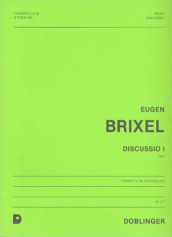 DISCUSSIO 1 FUER TROMPETE UND&nbsp;&nbsp;POSAUNE,  PARTITUR UND STIMMEN (1981)&nbsp;&nbsp;