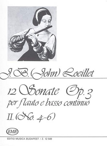 12 Sonaten op.3 Band 2 (Nr.4-6)  für Flöte und Bc  