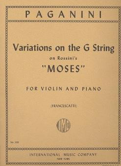 Variations on the G String on a Theme from 'Moses' by Rossini&nbsp;&nbsp;for violin and piano&nbsp;&nbsp;