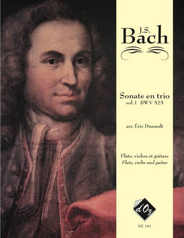 Sonate en trio no.1 BWV525 pour&nbsp;&nbsp;pour flute, violon et guitare&nbsp;&nbsp;partition et parties