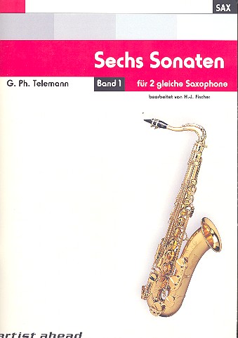 6 Sonaten op.2 Band 1 (Nr.1-3)  für 2 gleiche Saxophone  Stimmen