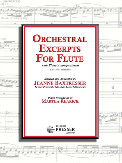 Orchestral Excerpts &nbsp;&nbsp;for flute with piano accompaniment&nbsp;&nbsp;