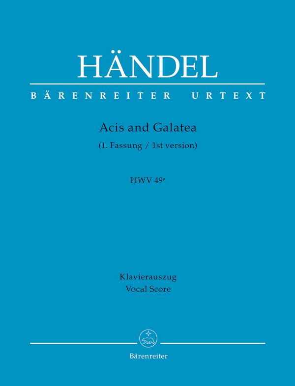 Acis and Galatea HWV49a (1. Fassung)  Klavierauszug (dt/en)  