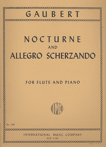 Nocturne and allegro scherzando  for flute and piano  