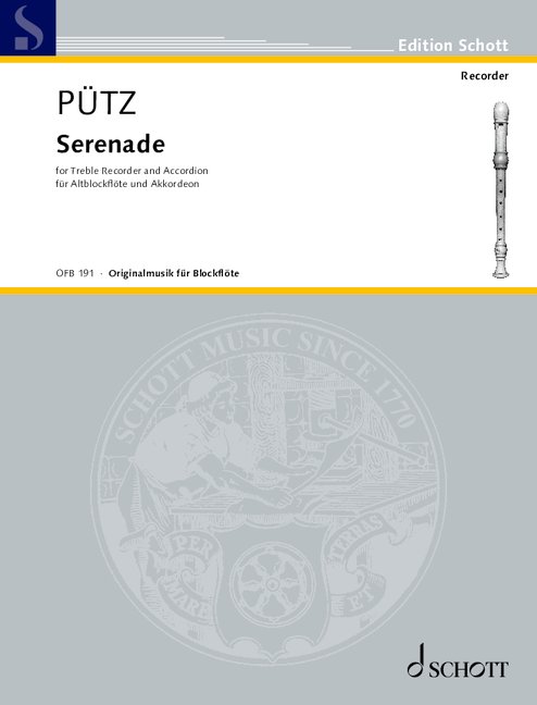 Serenade  für Alt-Blockflöte und Akkordeon  
