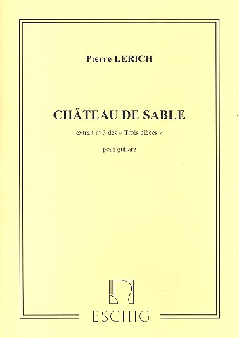 Chateau de sable pour guitare  3 pieces pour guitar no.1  