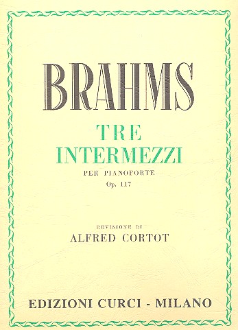3 intermezzi op.117  per pianoforte  