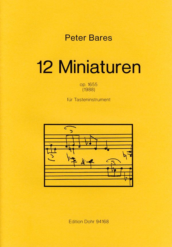 12 Miniaturen op.1655 für  Tasteninstrument  
