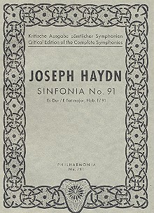 Sinfonie Es-Dur Nr.91 Hob.I:91&nbsp;&nbsp;für Orchester&nbsp;&nbsp;Partitur