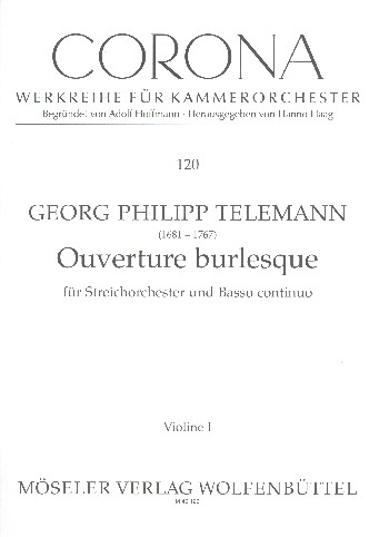 Ouverture burlesque TWV55:b8&nbsp;&nbsp;für Streichorchester und Bc&nbsp;&nbsp;Stimmensatz (3-3-2-3)