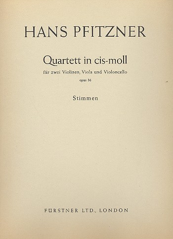 Streichquartett cis-Moll op. 36    Stimmen