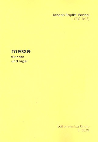 Messe&nbsp;&nbsp;für gem Chor und Orgel&nbsp;&nbsp;