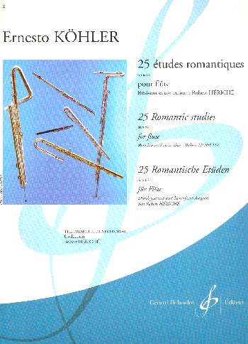 25 ETUDES ROMANTIQUES OP.66  POUR LA FLUTE  HERICHE, R., ED