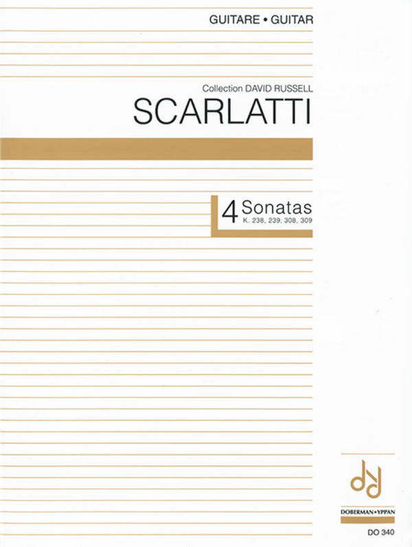4 Sonatas K238, 238, 308, 309&nbsp;&nbsp;for guitar&nbsp;&nbsp;