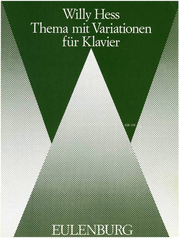Thema mit Variationen op.18  für Klavier  