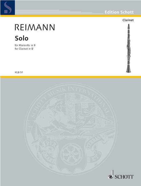 Solo&nbsp;&nbsp;für Klarinette in B&nbsp;&nbsp;