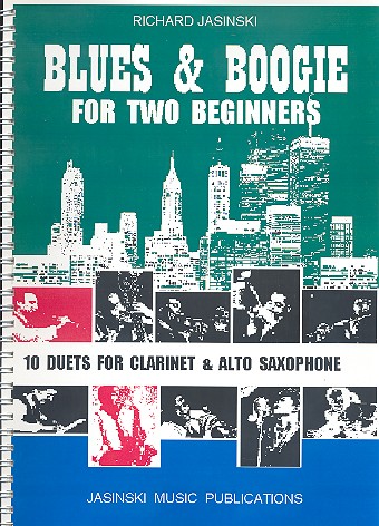 Blues and Boogie for two Beginners  for clarinet and alto sax with chord symbols for c instruments  
