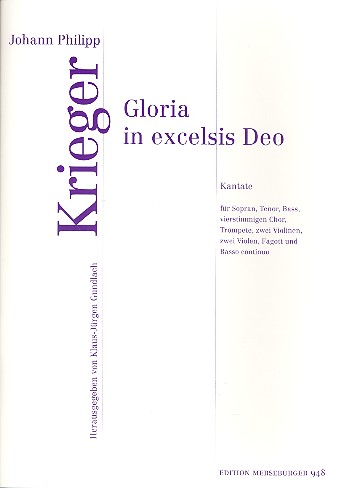 Gloria in excelsis Deo  für Soli (STB), Chor, Orchester und Bc  Partitur (la)
