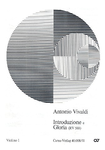 Introduzione e Gloria D-DurRV588&nbsp;&nbsp;für Soli, Chor und Orchester&nbsp;&nbsp;Violine 1