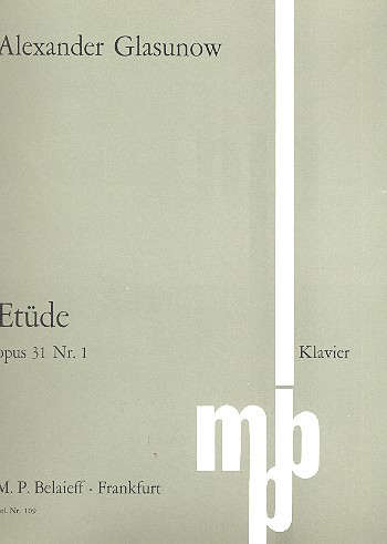 Etüde op.31,1  für Klavier  