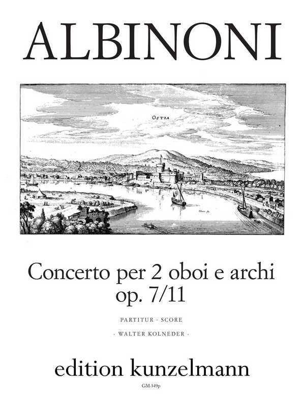 Concerto D-Dur op.7,11&nbsp;&nbsp;für 2 Oboen und Streichorchester&nbsp;&nbsp;Partitur