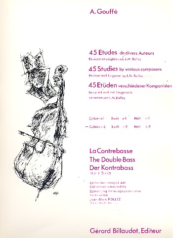 45 études de divers auteurs vol.2&nbsp;&nbsp;pour contrebasse&nbsp;&nbsp;