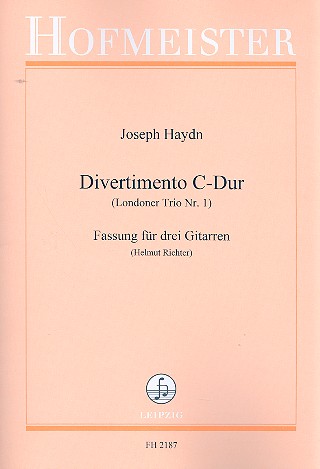 Divertimento C-Dur Hob.IV:1  für 3 Gitarren  