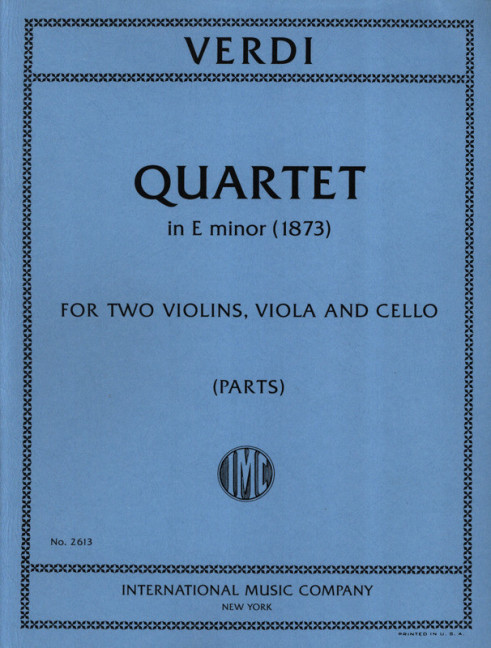 String Quartet e minor&nbsp;&nbsp;For 2 violins, viola and cello&nbsp;&nbsp;parts