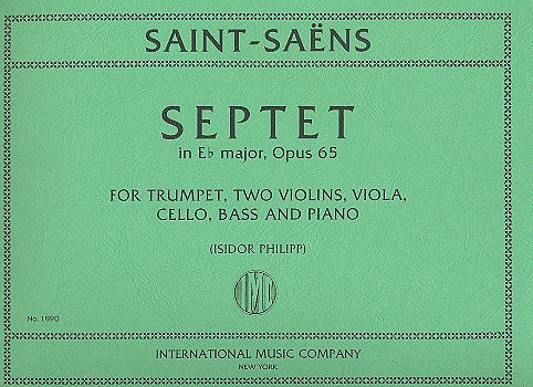 Septet E flat major op.65&nbsp;&nbsp;for trumpet, 2 violine, viola, cello, bass and piano&nbsp;&nbsp;parts