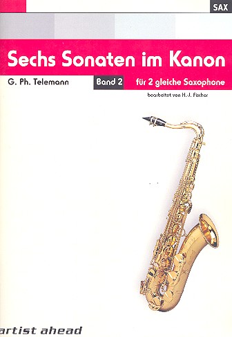 6 Sonaten op.5 Band 2 (Nr.4-6)  für 2 gleiche Saxophone  Partitur