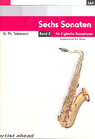 6 Sonaten op.2 Band 2 (Nr.4-6)  für 2 gleiche Saxophone  Stimmen
