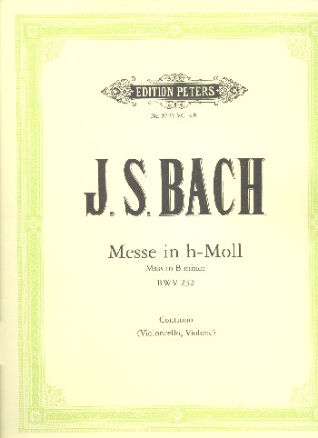 Messe h-Moll BWV232&nbsp;&nbsp;für Soli, Chor und Orchester&nbsp;&nbsp;Cello / Bass