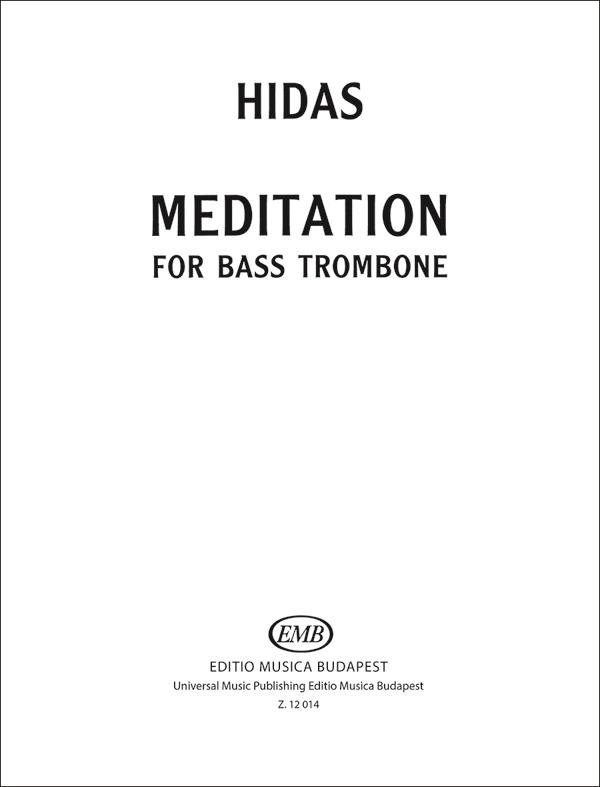 Meditation  for bass trombone  