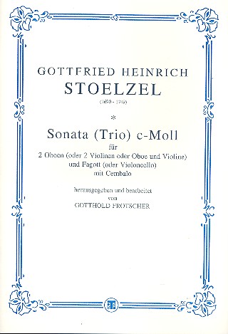 Sonate c-Moll für 2 Oboen (Violinen),&nbsp;&nbsp;Fagott (Violoncello) und Bc&nbsp;&nbsp;