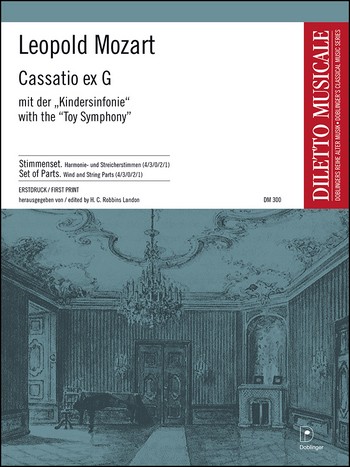 Cassatio ex g mit der Kindersinfonie  für Orchester  Stimmenset (harmonie + 4-3-0-2-1)