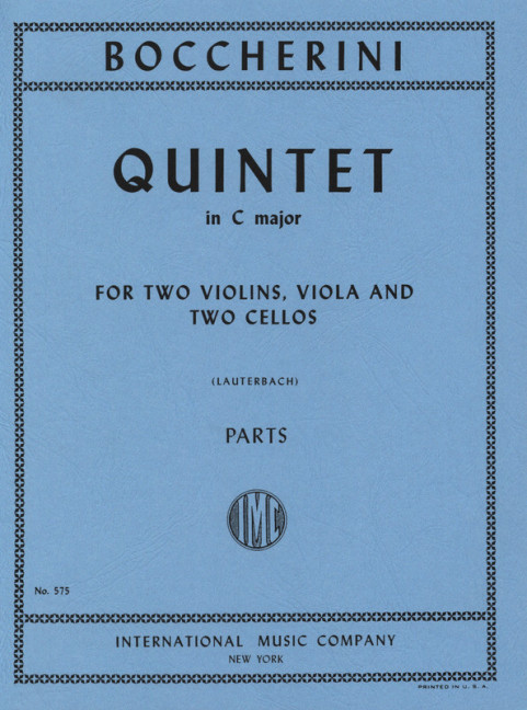 Quintett C-Dur&nbsp;&nbsp;für 2 Violinen, Viola und 2 Violoncelli&nbsp;&nbsp;Stimmen