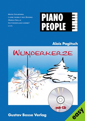 Wunderkerze (+CD) 20 Weihnachtslieder&nbsp;&nbsp;in leichten Klavierarrangements mit Tastenbildern und Akkordsymbolen&nbsp;&nbsp;
