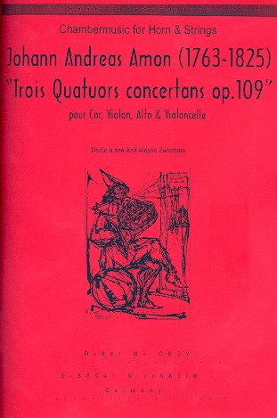 3 Quartette op.109 für Horn und  Streichtrio,  Stimmen  