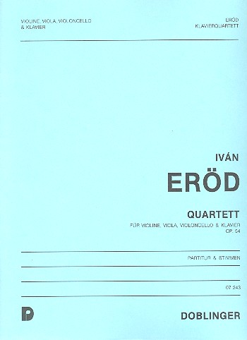 QUARTETT OP.54 FUER VIOLINE, VIOLA,  CELLO UND KLAVIER  PARTITUR UND STIMMEN