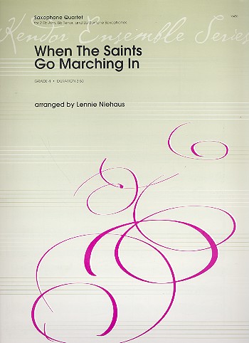 When the Saints go marching in&nbsp;&nbsp;for 4 saxophones&nbsp;&nbsp;score and parts