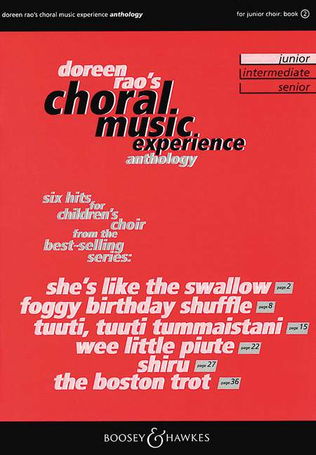 Choral Music Experience Anthology vol.1 (Junior)&nbsp;&nbsp;for children's chorus and piano&nbsp;&nbsp;score