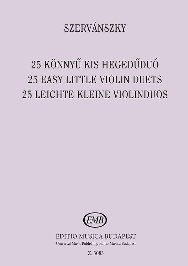 25 kleine Violinduos    Spielpartitur
