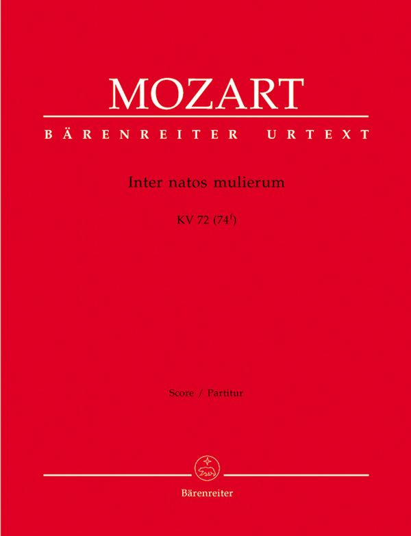 INTER NATOS MULIERUM KV72 FUER&nbsp;&nbsp;GEM CHOR UND ORCH.,  PARTITUR&nbsp;&nbsp;FEDERHOFER, HELLMUTH, ED