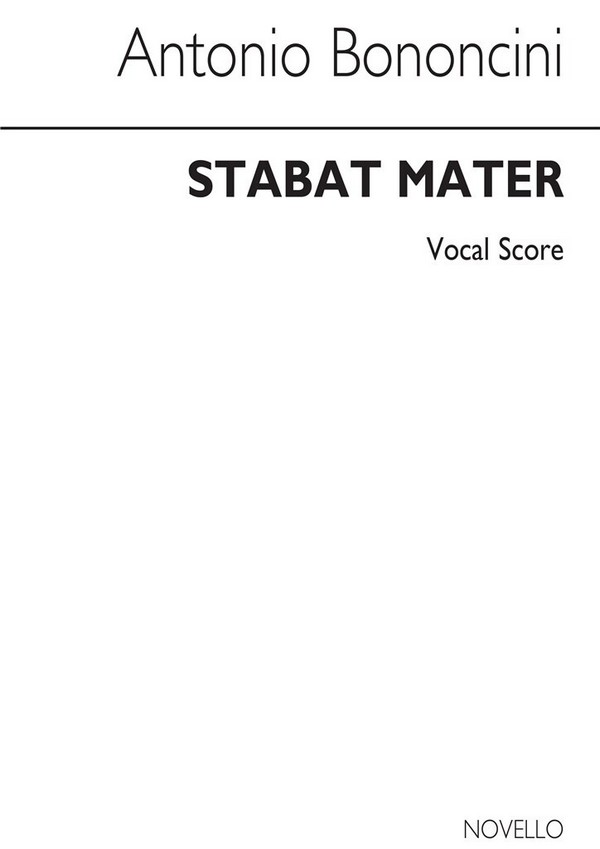Stabat mater for soli, mixed chorus,  string orchestra and organ continuo  